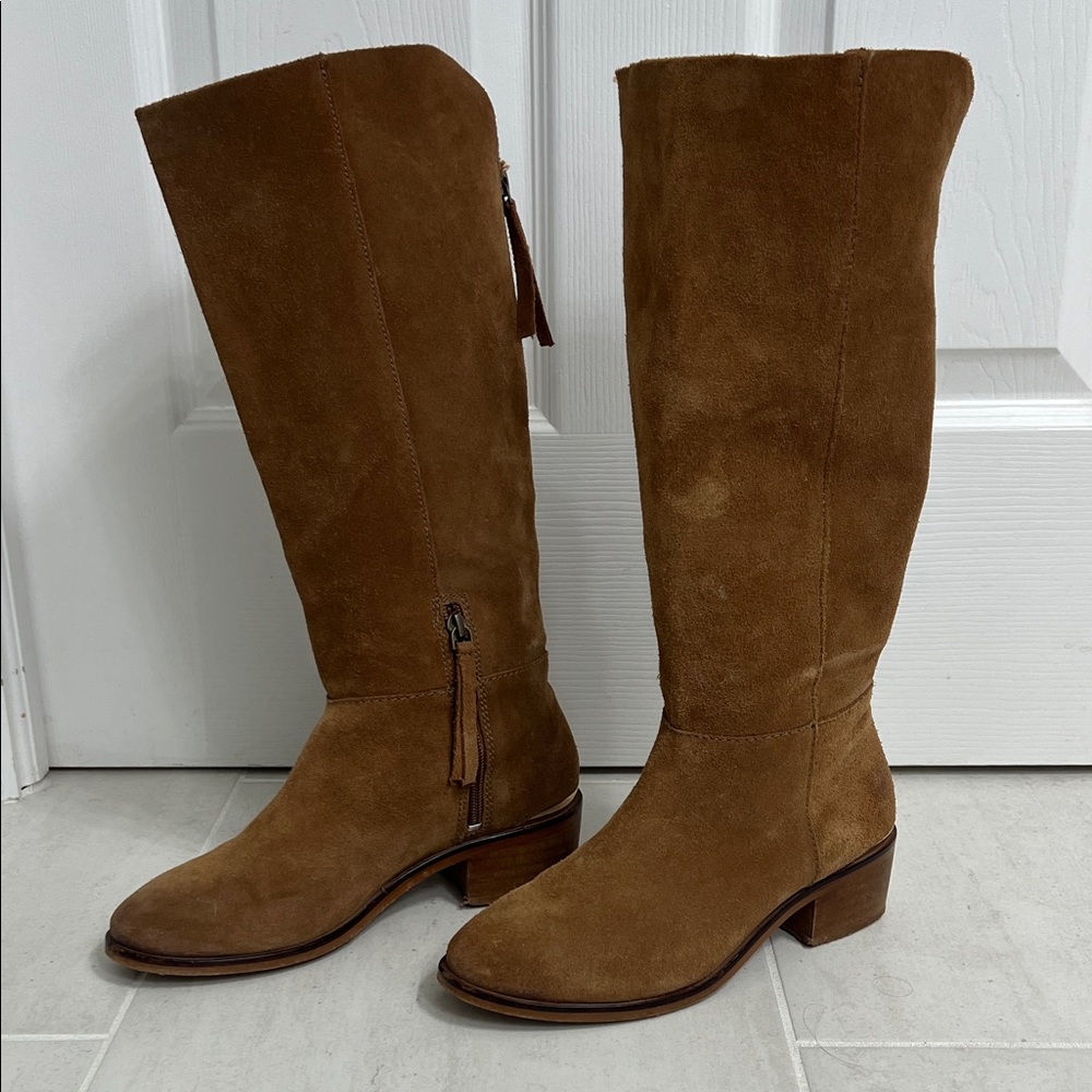 Brown Suede Knee-High Boots size 7.5 woman’s